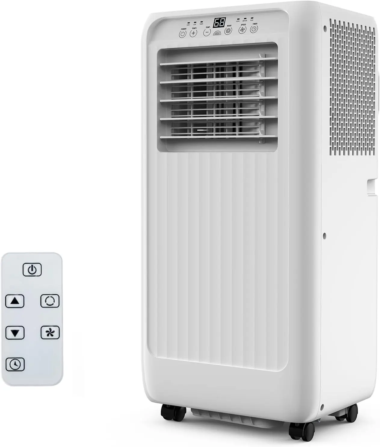 10000 BTU Floor Standing Portable Air Conditioner - 3-in-1 Energy-Efficient Unit with Cooling Fan, Dehumidifier, Silent Mode, 24-Hour Timer, Adjustable LED Display, Remote for 450 Sq Ft Rooms, Offices (Stay Cool for Apartments), Bedrooms