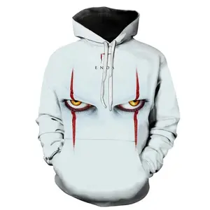 Pennywise Classic Slasher Hoodie, IT Creepy Clown Graphic, Derry Horror Movie Fan Gift, Unisex Spooky Season Pullover, Aesthetic Streetwear Apparel