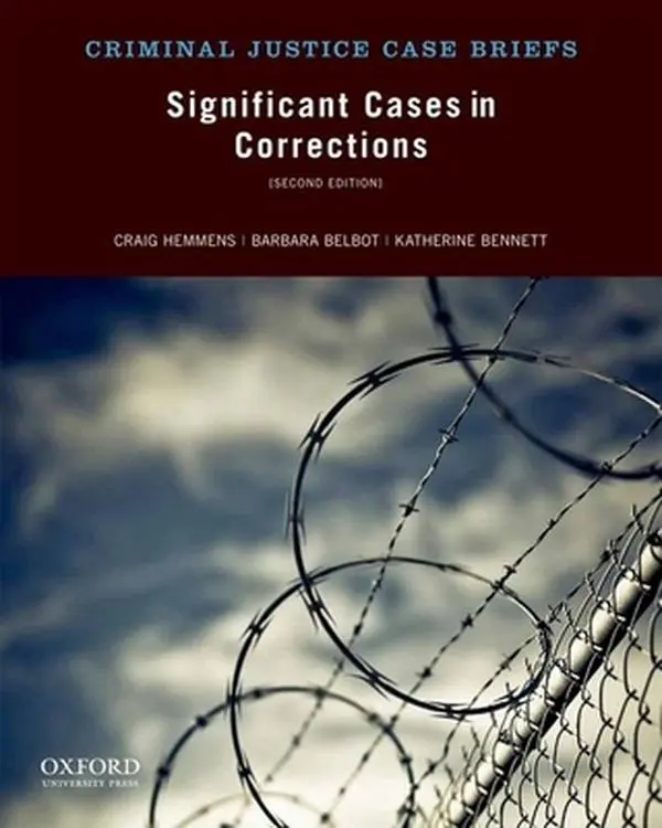 USED Book - Significant Cases in Corrections by Hemmens, Craig (Paperback) - english