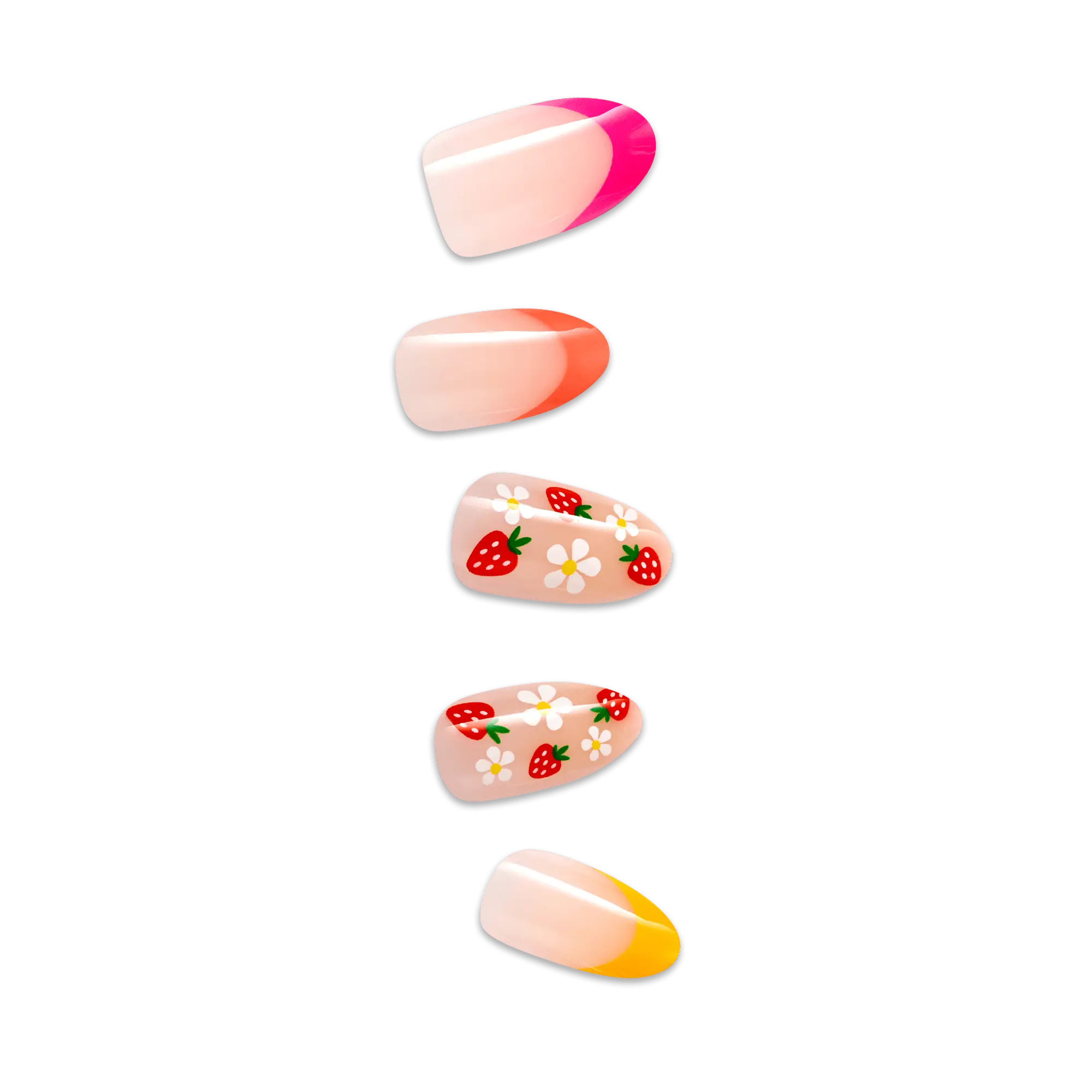 Impress Design No Glue Fake Press On Nails - Utopian | Design, Multicolor, Medium, Almond, Manicure