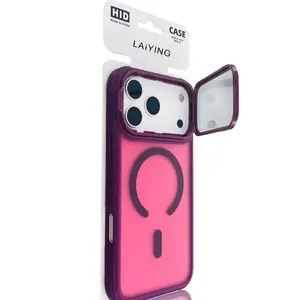 Compatible with The New Apple Iphone 17 Pro Max, Magnetic Phone Case with Lens Support And Lens Film, Shockproof Case.