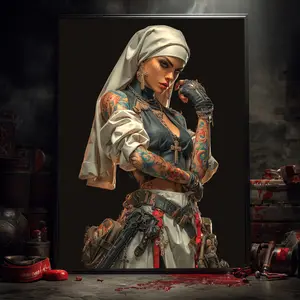 AI Artists Tournament  Art Print Poster Wall Decor Martial Arts Figters Warriors Photo Paper Unframed