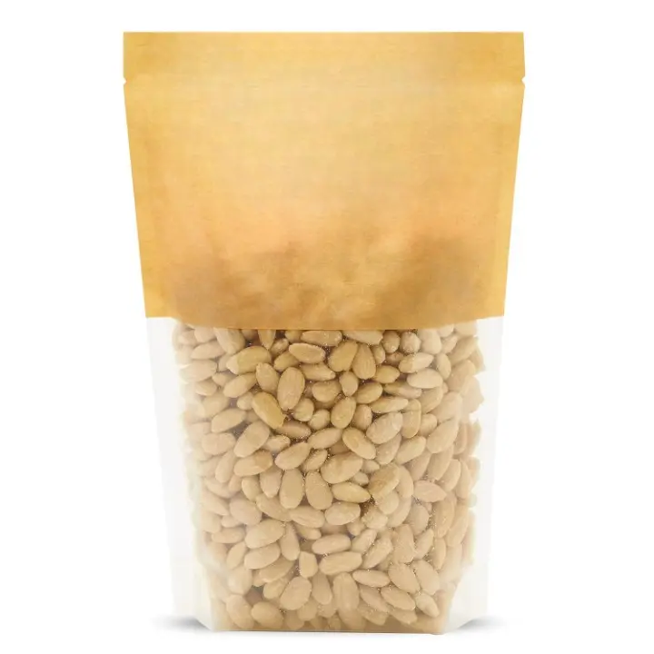 Whole Blanched Skinless Raw Unsalted California Almonds (2.2 lb, Pack of 1) – Gluten-Free, Kosher, Low-in-Carbs Diet Option for US & Sea, Good Source of Protein, Fiber, Iron & Calcium