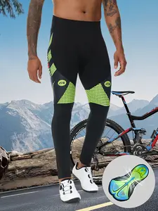 Men’s high-stretch cycling pants, silicone quick-dry bike pants for road and mountain biking, suitable for summer outdoor riding