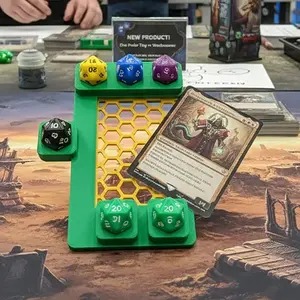 Mtg Commander Counter, Card Game Accessory, Tracks Commander Counters, Designed for D20 Dice, Perfect for Mtg Players