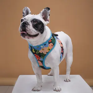 Floral Frenchie Adjustable French Bulldog Harness
