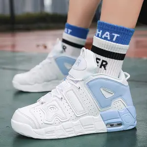 Basketball Shoes Men's 2025 New High Top Air Cushion Ball Shoes Casual Running Sports Shoes
