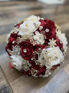 Burgundy  and Ivory Ramo