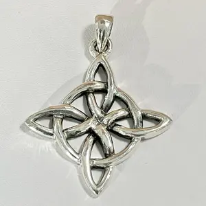Sterling Silver 925 Knot Pendant Charm
