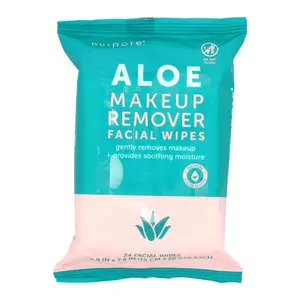 Nu-Pore Aloe Makeup Remover Facial Wipes , 24 Wipes