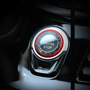 Crystal Style Start Stop Button, Engine Power Ignition Start Stop Button Replacement Compatible with BMW 1 2 3 4 5 6 7 X1 X3 X4 X5 X6 Series F22 F30 F10 F32 F01 F15 G01 G30 G31 G11 G12 Car Interior Decor Car Accessories