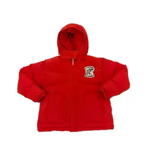 Loved n Blessed Puffer Jacket Red