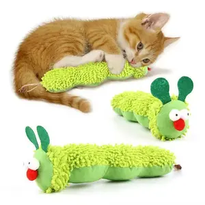 Trending Cat toy catnip caterpillar plush doll for self-entertainment and boredom relief Premium quality cat toy pillow for pets and cats