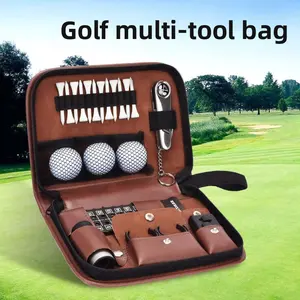 Golf kit, outdoor sports golf bag, tee, scorecard, multi-functional storage bag