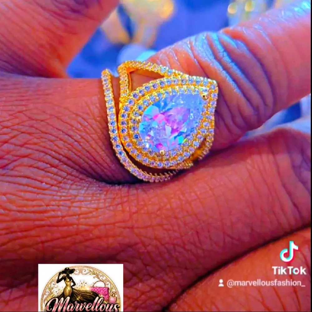 2PCS WEDDING RING FOR WOMEN SIZE 9