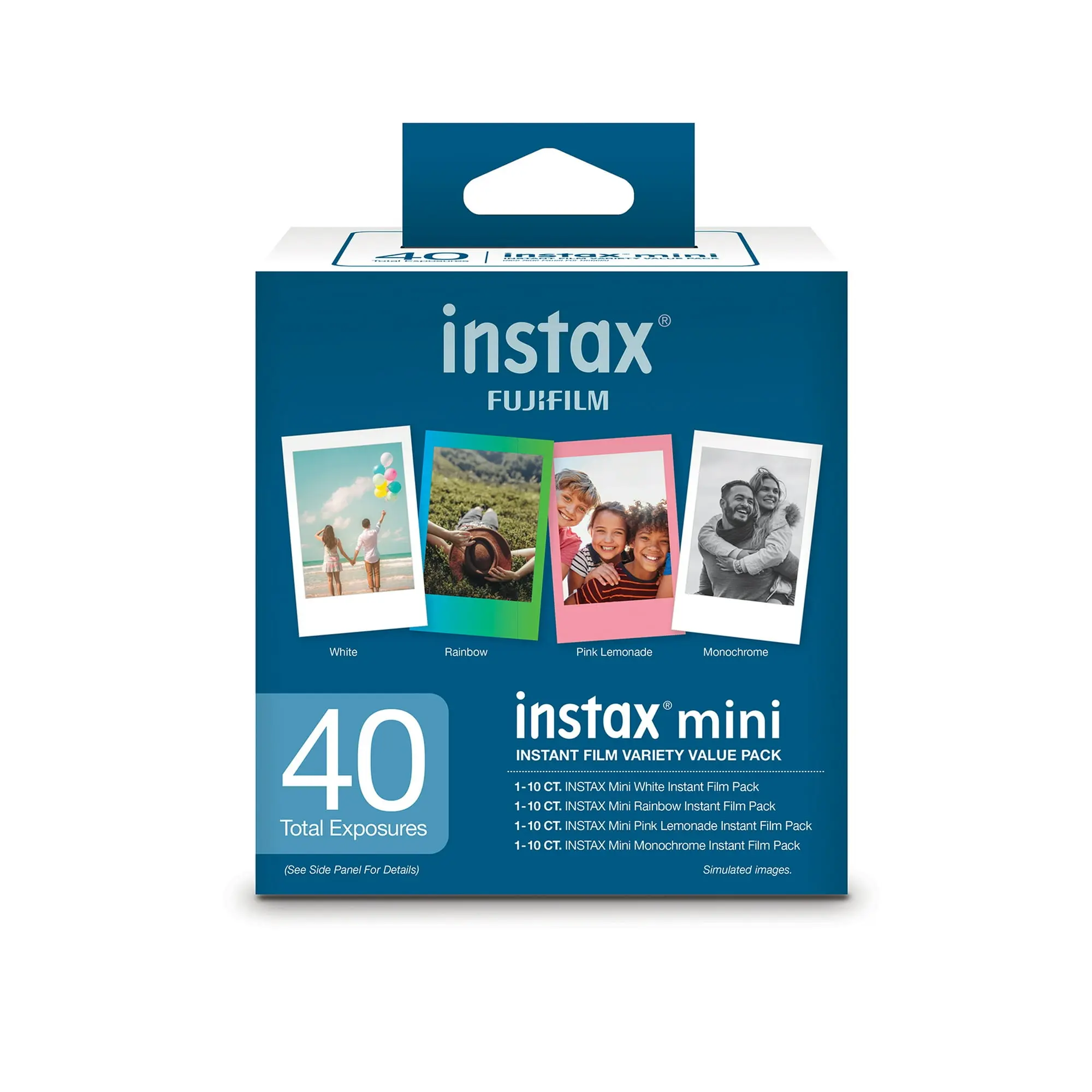 Colorful Instant Photo Film Pack for Mini Cameras - 40 Sheets