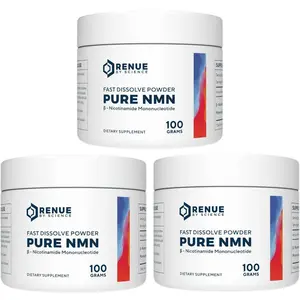 Renue by Science NMN (Nicotinamide Mononucleotide) Pure Powder NAD+ Supplement for Energy, Focus, Mitochondrial Health