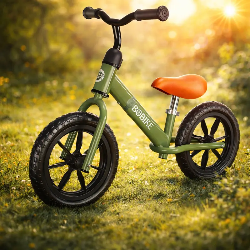 Bobike Unisex Toddler No-Pedal Balance Bicycle - BPA-Free, Steel Frame, 135° Steering Limit, Adjustable Seat & Handlebar, ASTM F963-11 & EN71 Certified, 3-4 Years Olds' Development Ride-On Toy, Indoor & Outdoor Gift,familyfun
