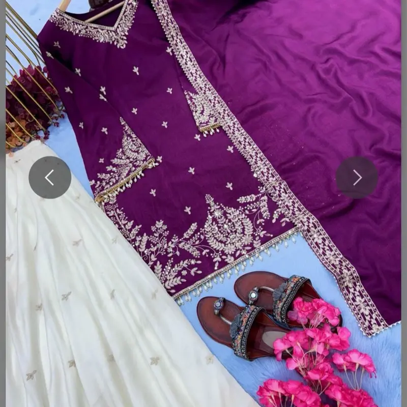 Pakistani Sharara 3 Piece Ready to Wear Dress - Casual Women's Wear with Elegant Design and Colorful Trim - Womenswear