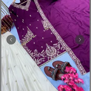 Pakistani Sharara 3 Piece Ready to Wear Dress - Casual Women's Wear with Elegant Design and Colorful Trim - Womenswear