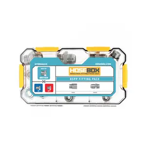 Hosebox BSPP JIC NPT Fitting Pack Essential Hydraulic Repair Kit High-Quality Adapters for Reliable Connections