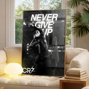 Cristiano Ronaldo Poster, Real Madrid Poster, Soccer Gifts, Sports Poster, Football Poster, Soccer Wall Art, Sports Bedroom Posters