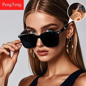 Smart glasses, dual motherboard dual magnetic charging, classic transparent TR90 eyeglass frame, highlighting high-end quality, holiday gift, Wearable Smart Glasses