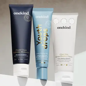 Onekind Night Shift Routine Moisture Brightening Trio - Dream Cream Moisturizer, Youth Drops Peel, Clean Slate Cleanser