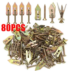 80PCS Self-Drilling Drywall Anchors and Screws Kit, 12x30mm, No Pre-Drilling Needed, Supports Up to 66 lbs, Ideal for Home and Office Organization