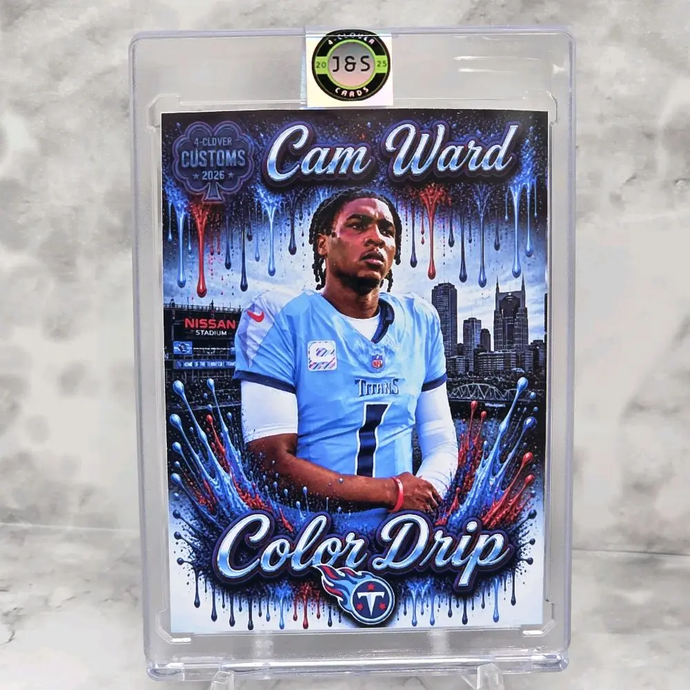 Cam Ward Titans Custom One of One Football Card