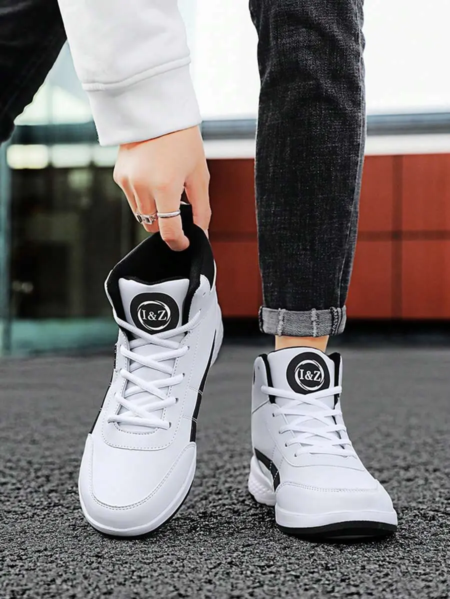 4-Season High-Top Canvas Sneakers, Vintage Design, Casual High-Top Skateboard Shoes Trainer Training Closed Athletic Running trendy high top basketball shoe training sneaker