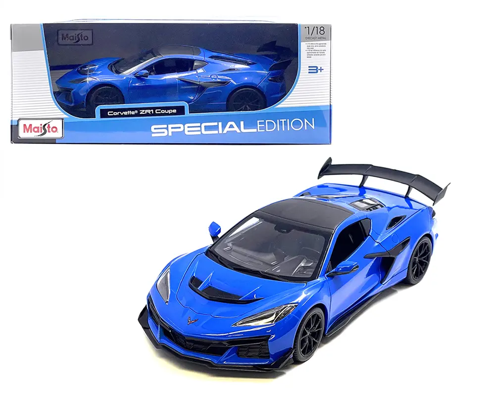 Maisto 1:18 Chevrolet Corvette ZR1 Coupe – Blue Diecast Model Car