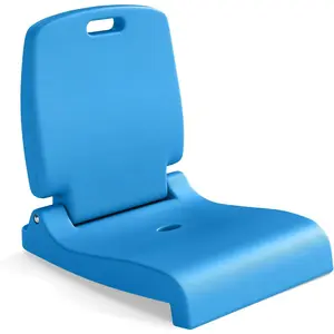 Foldable Poolside Chairs for Edge of Pool, Portable Pool Chair with Handle, Drainage Hole, Lightweight Folding Flip Seat for Beaches, Camping, Fishing, Tailgating, Lawn (Blue,1) Summervibes