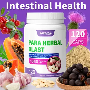 Herbal Supplement 1060mg With Milk Thistle Cranberry Black Walnut Hull Wormwood Clove 120 Capsules