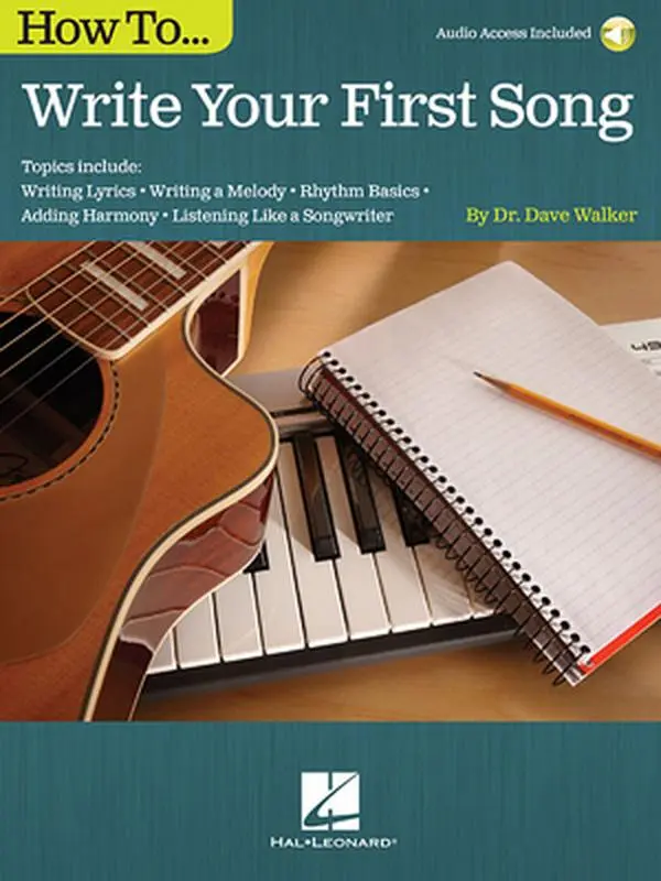Used Music Instruction Book - How to Write Your First Song: Audio Access Included by Dave Walker (Paperback, English) - Good Tutorial for Learning to Write Your First Song