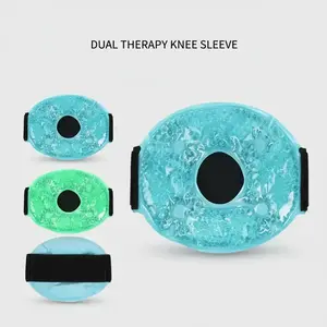 Reusable Ice Pack, Cold & Hot Compress Gel Ice Pack Bag with Adjustable Strap, Ice Pack for Head, Shoulder, Leg, Knee, Sports Injury, Wearable Cold Pack