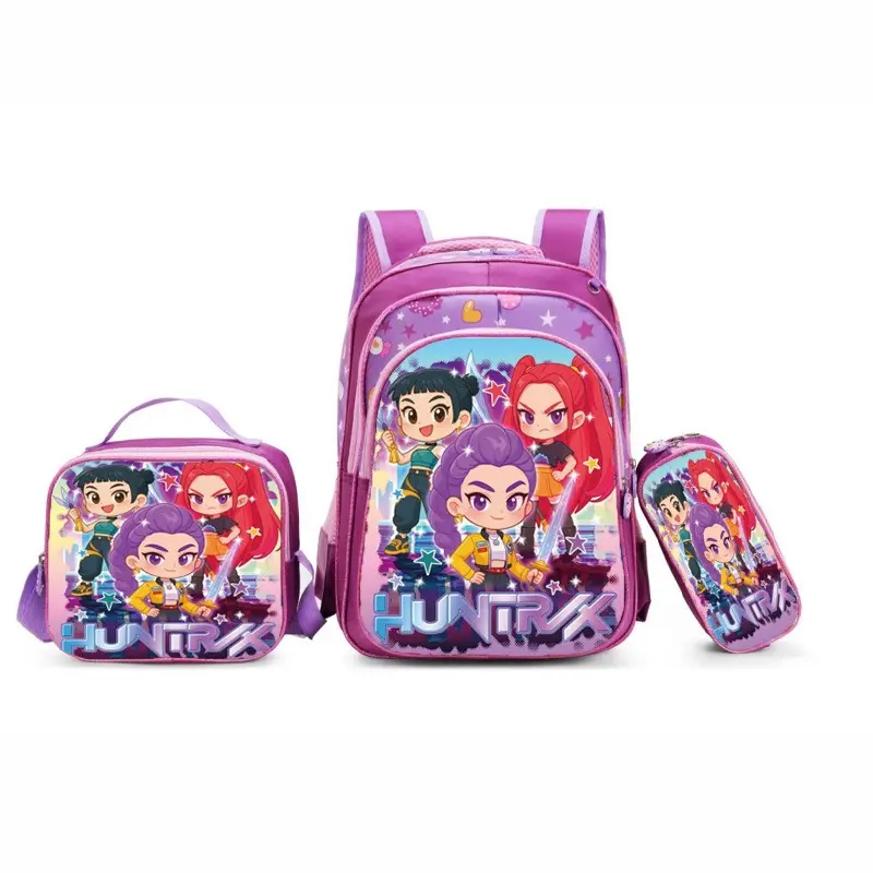 3PCS Set| 16 Inch Kids School Backpack for Girls, Lunch Bag & Pencil Case, 2026 Must Have Back to School Gift for Teens