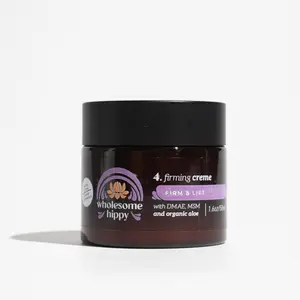 Wholesome Hippy DMAE + MSM Moisturizing Cream Organic Skin Repair with Jojoba Oil, Coconut Oil, and Aloe for Hydration and Eczema Relief