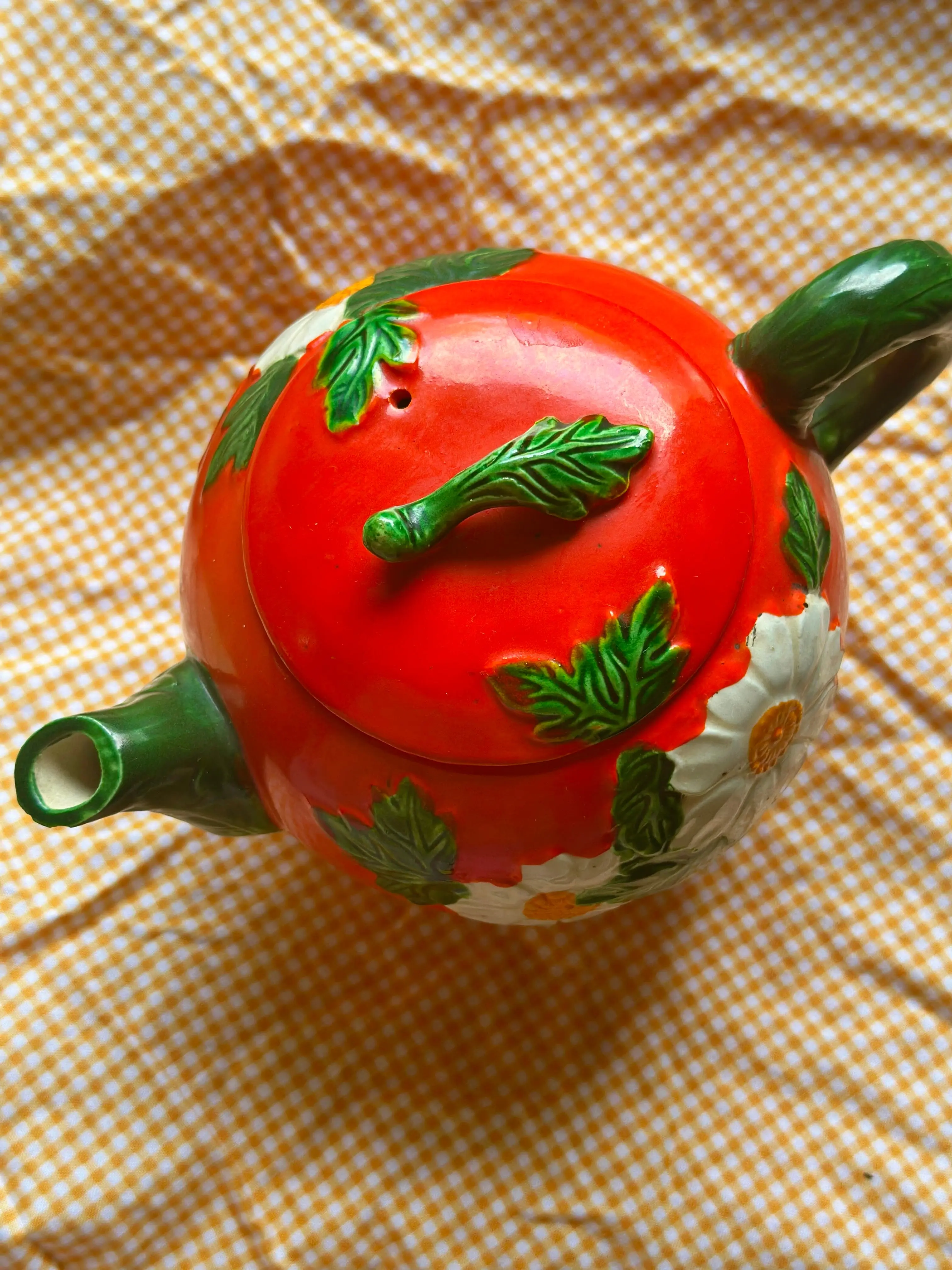 Vintage Strawberry (…or Tomato?) Teapot 🍓🍅 Teapot 🫖🌼