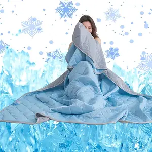 1pc Cooling Blanket Q-Max>0.4 for Hot Sleepers and Night Sweats, Lightweight Silky Soft Summer Comforter, Breathable Air Conditioner Quilt for Bed, Multiple Sizes and Colors, Ideal Gift for Family & Friends, Summer Cooling Blankets, Soft Comfy Blanket