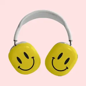 Smile Cover Case for AirPods Max, Cute Happy Face Protective Headphone Cover, Trendy Y2K Aesthetic Accessories Gift