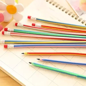 10pcs Foldable Pencil - Advanced Writing Set with Eraser - No More Worries About Lead Breaks - Suitable for Learning, Office, Sketching, etc., Essential for Learning, Pencil with Eraser, Pencil Clip, Foldab