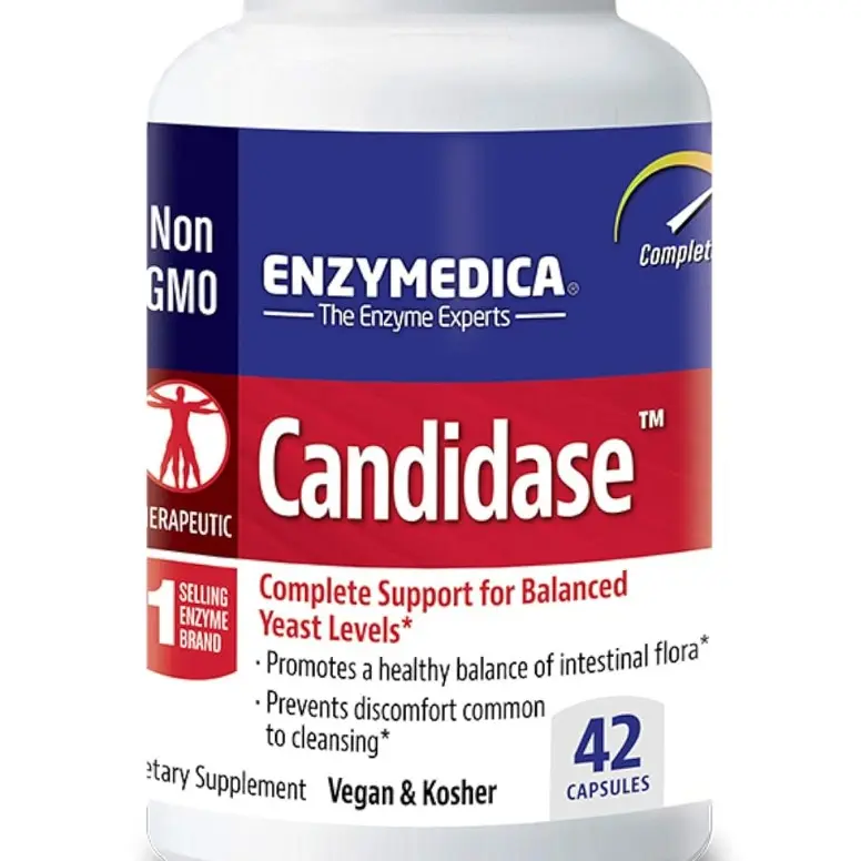 Enzymedica, Candidase, 42 Capsules, Enzyme Supplement to support a healthy balance of intestinal flora, Vegan, 21 Servings (FFP)