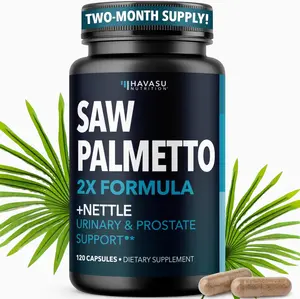 Saw Palmetto Prostate Support Supplement for Men's Health - Stinging Nettle for Hair, Prostate & Bathroom Support DHT Blocker Healthcare Fitness