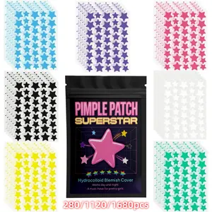 Star Pimple Patch Set, Hydrocolloid Tea Tree Oil Sal Acne Treatment, Cute Design, Ideal for Face Care, Single Pack