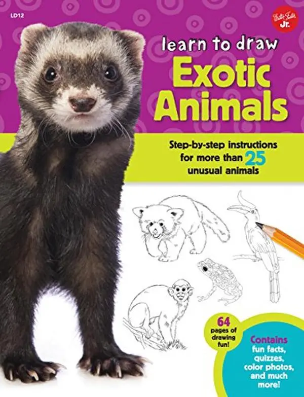 USED-Learn to Draw Exotic Animals: Step-By-Step Instructions for More Than 25 Unusual Animals by Cuddy, Robbin (Paperback)
