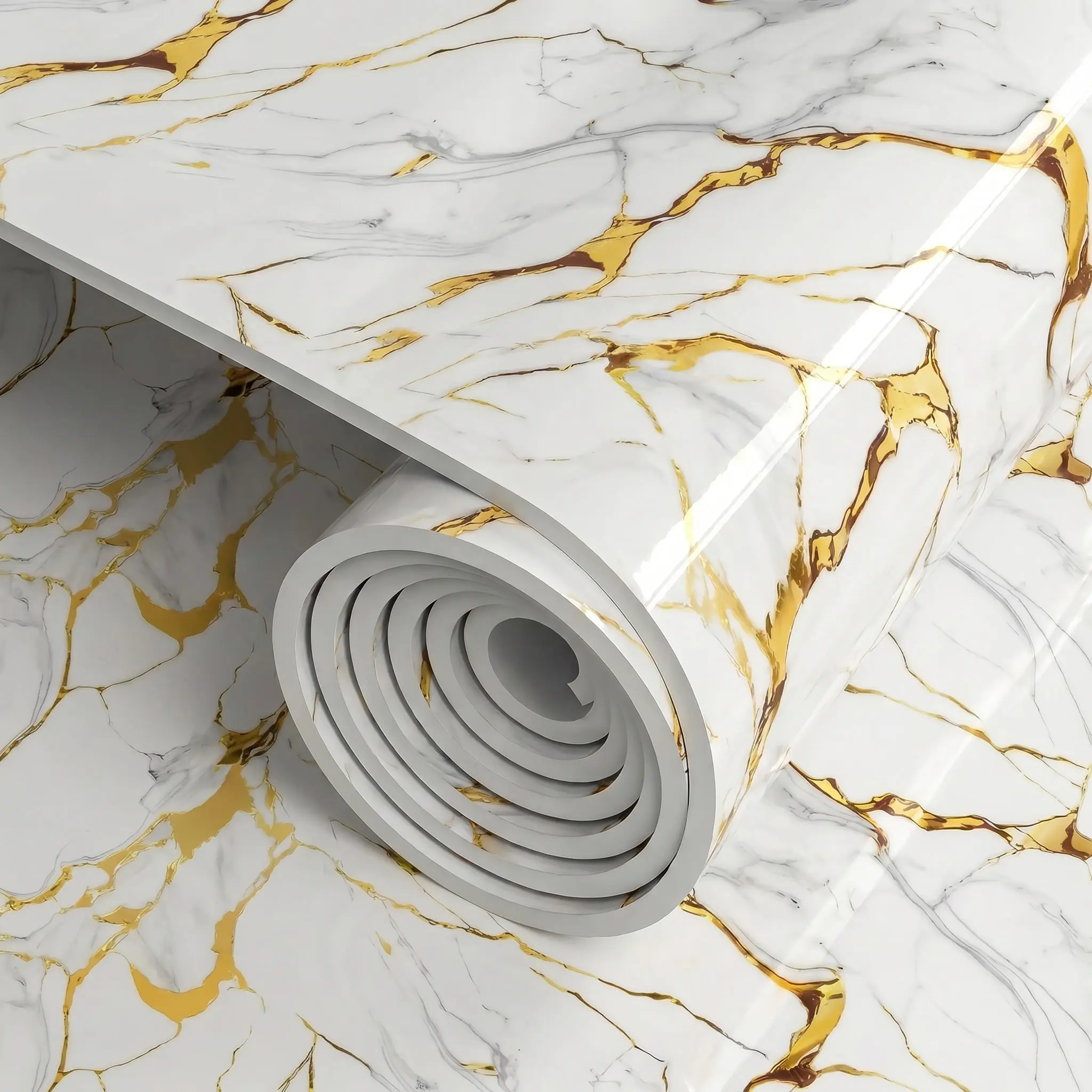 Self Adhesive Vinyl Wallpaper Film, 1 Roll (15.75x118.11in or 23.62x118.11in), Tearable Waterproof Durable Heat Resistant Easy to Clean for Kitchen & Bathroom Countertops (Home Improvement Building Supplies) stick backsplash