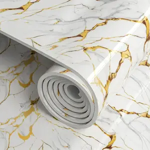 Self Adhesive Vinyl Wallpaper Film, 1 Roll (15.75x118.11in or 23.62x118.11in), Tearable Waterproof Durable Heat Resistant Easy to Clean for Kitchen & Bathroom Countertops (Home Improvement Building Supplies)