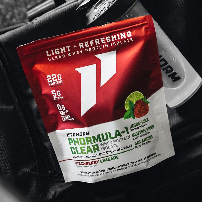 1st Phorm Phormula-1 Clear Whey Protein Isolate Shake Powder, Lactose, Soy, Nut & Gluten-Free, 0g Sugar