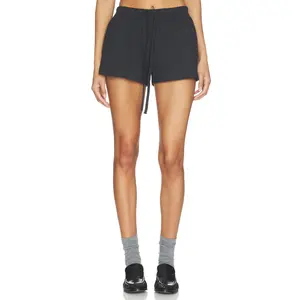 Fear of God ESSENTIALS Signature Running Short in Vintage Black Fear of God ESSENTIALS Signature Running Short in Vintage Black
